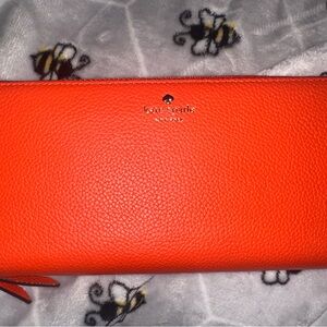 Kate Spade Orange Leather Wallet